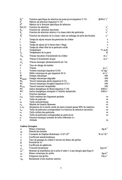 Modélisation des dégradations d'énergie dans l'industrie du ciment