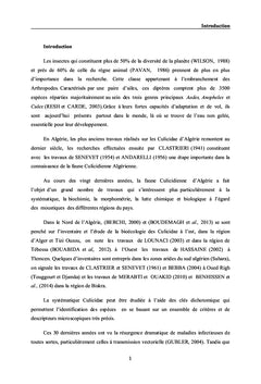 Inventaires des culicidae dans la région de Djemorah Biskra
