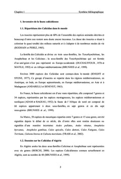 Inventaires des culicidae dans la région de Djemorah Biskra