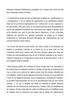 Les représentations sociales de l'autisme chez les éducateurs