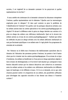 Les représentations sociales de l'autisme chez les éducateurs