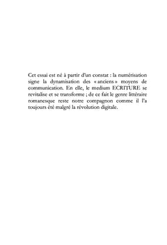 Le roman de l'ère numérique