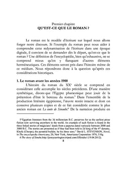 Le roman de l'ère numérique