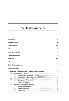 Evaluation de l'impact de la progression du paludisme au Cameroun