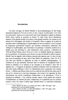 De la réciprocité en anthropologie, et conséquemment, en philosophie