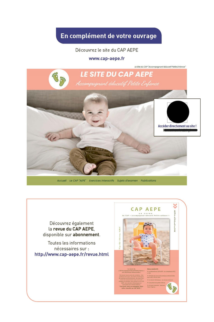 CAP Accompagnant éducatif petite enfance (AEPE) Annales corrigées