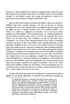 De la réciprocité en anthropologie, et conséquemment, en philosophie