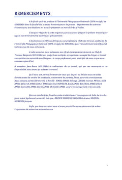 Mécanisme sur la gestion de stock magasin cas de la Bralima 2006-2011