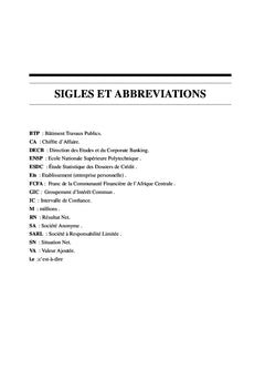 Evaluation statistique du risque de crédit