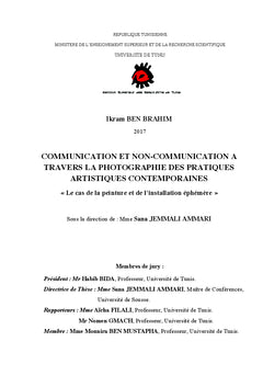 Communication et non-communication a travers la photographie