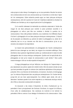 Communication et non-communication a travers la photographie