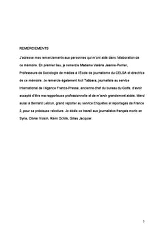 Documenter le conflit syrien dans les rédactions françaises