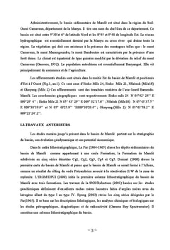 Sédimentologie de faciès-Palynologie