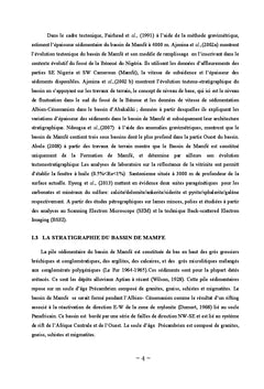 Sédimentologie de faciès-Palynologie