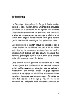 Crise de gouvernance ou gouvernance de crise en RDC
