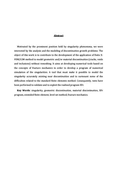 Une modélisation des discontinuités géométriques et/ou matérielles