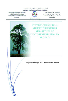 Statistiques sur les stratégies de phytormédiation en Algérie
