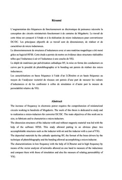 Conception d'une micro-inductance