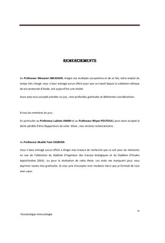 Interaction des cytokines et chémokines au cours du paludisme