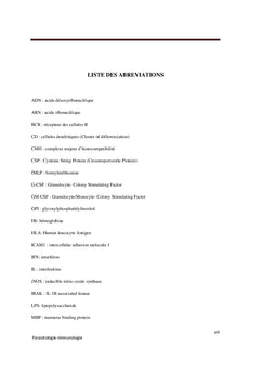 Interaction des cytokines et chémokines au cours du paludisme