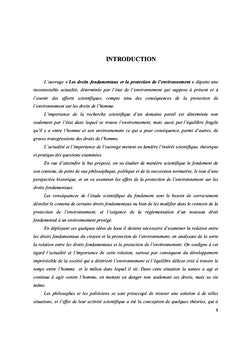 Les droits fondamenteaux dans le contexte de l'environnement