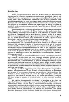 Scripte fiction, télévision, captation : un même nom, un même métier ?