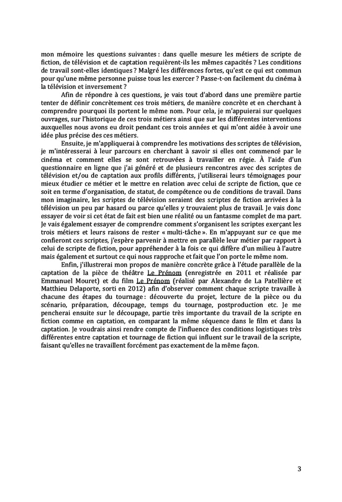 Scripte fiction, télévision, captation : un même nom, un même métier ?