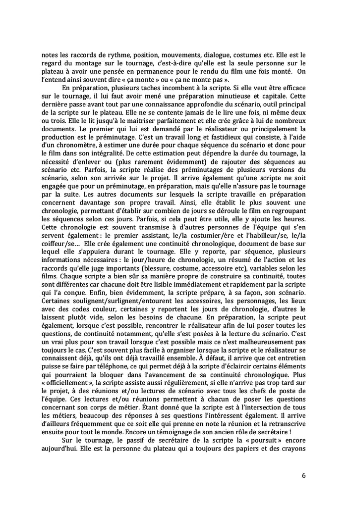 Scripte fiction, télévision, captation : un même nom, un même métier ?