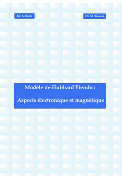 modele de Hubbard etendu: Aspects electronique et magnetique