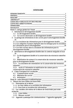 Les liens sociaux : enjeux pour la circulation des informations sur le développement durable