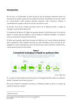 Reduire les externalites negatives du cycle de vie d'un smartphone