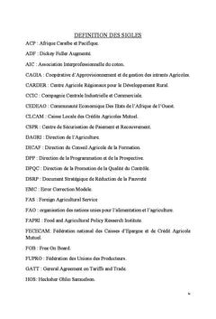 Analyse des déterminants à l'exportation du coton fibre béninois