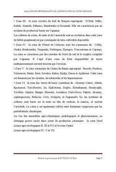 Analyse des déterminants à l'exportation du coton fibre béninois
