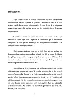 Spectre du Laplacien automorphe et conjecture de Selberg