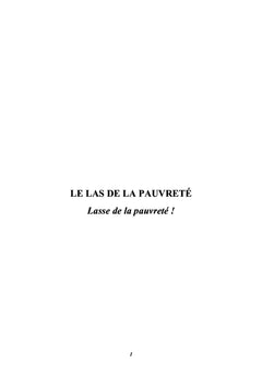 Le las de la pauvrete