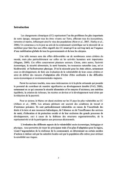 Vulnerabilite de la peche artisanale aux changements climatiques