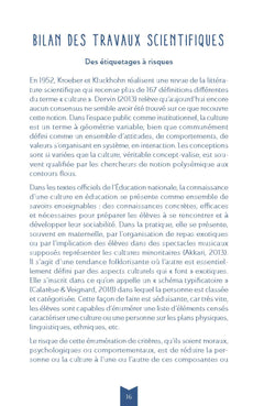 Les cultures à l'école
