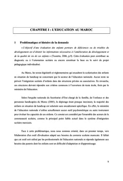 Adapatation de l'Echelle de Comportement Adaptative au Maroc