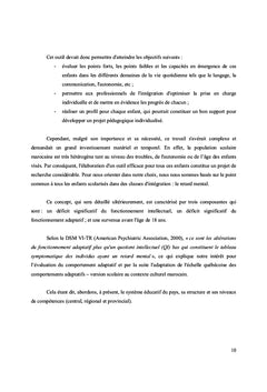 Adapatation de l'Echelle de Comportement Adaptative au Maroc