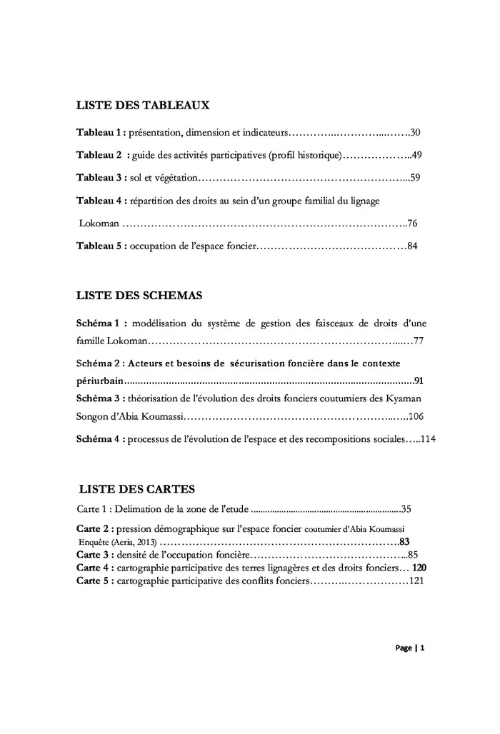 Les systemes fonciers coutumiers face A l'urbanisation