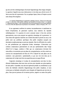 Une approche sémantique de la grammaire avec un public sinophone