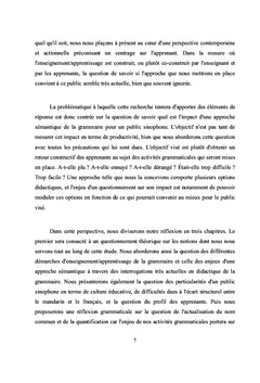 Une approche sémantique de la grammaire avec un public sinophone