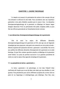 Une approche sémantique de la grammaire avec un public sinophone