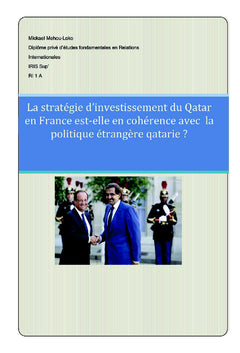 Du soft power du Qatar en Europe et dans le monde arabe