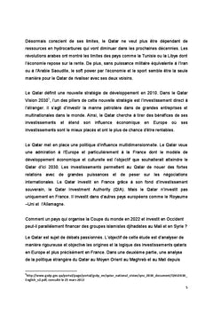 Du soft power du Qatar en Europe et dans le monde arabe