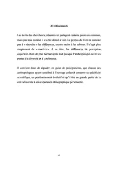 Cheminements anthropologiques