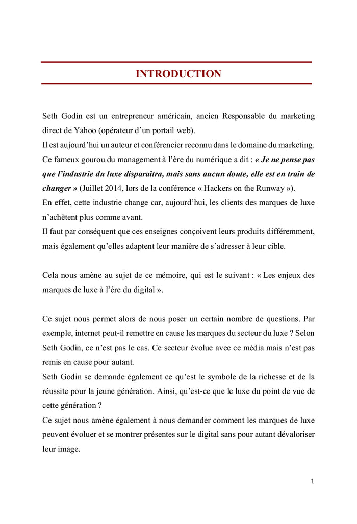 Les enjeux des marques de luxe à l'ère du digital