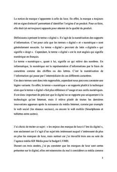 Les enjeux des marques de luxe à l'ère du digital