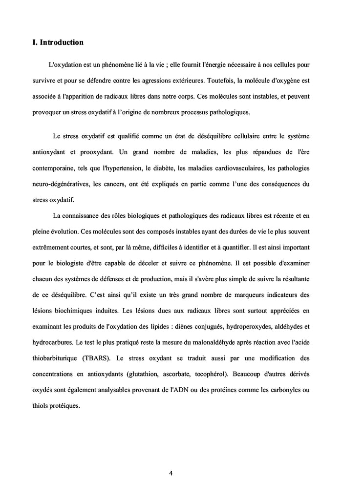 Cours de Radicaux Libres et Stress Oxydant