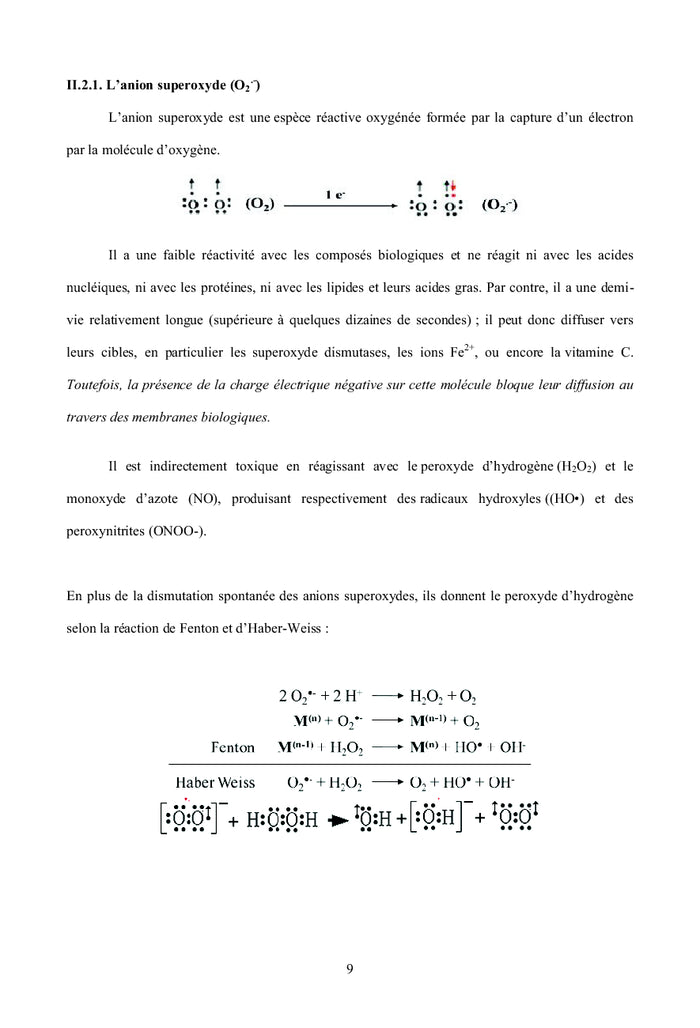 Cours de Radicaux Libres et Stress Oxydant